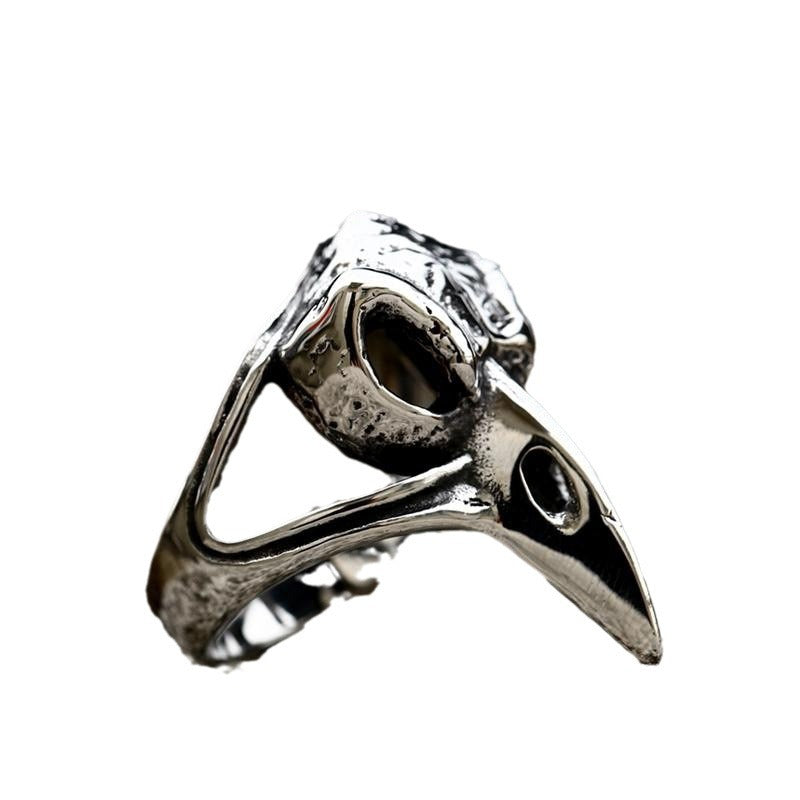 Wholesale Vintage Crow Titanium Steel Men' s Ring